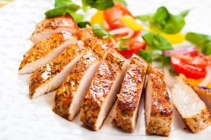 Grilled Turkey Breast with salad